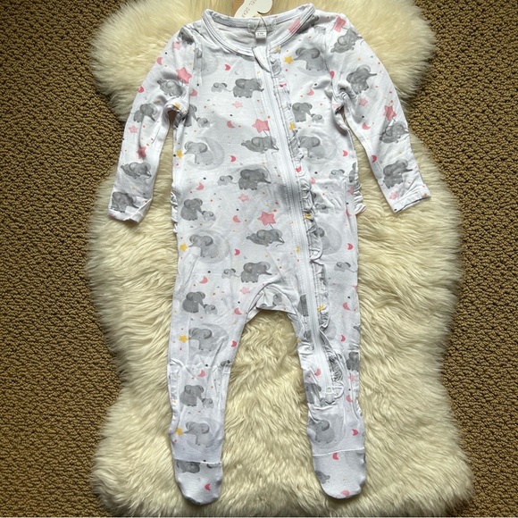 Angel Dear One Pieces New Angel Dear Elephants Ruffle Footie 69